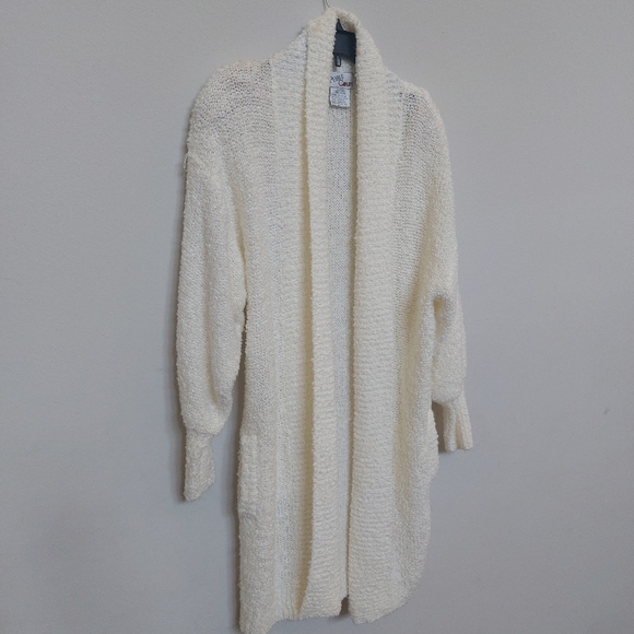 PEBBLE COURT Long Chunky Duster Cardigan Size Medium. - Picture 2 of 11